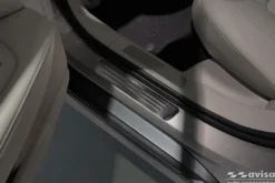 Instegslister i Svart Borstad Stål Volvo V90 2016->