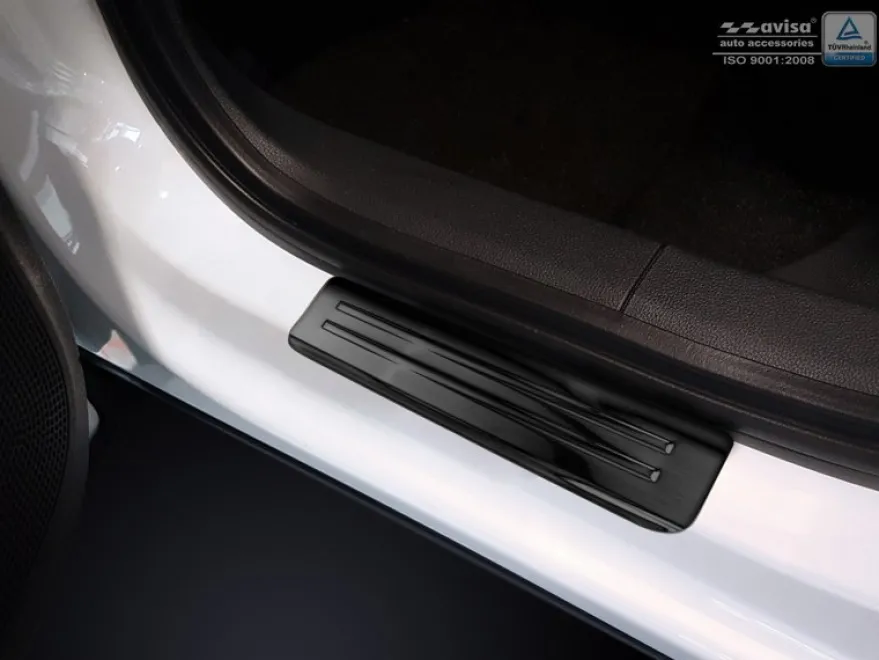 Instegslister Svart Borstad Metall. Toyota C-HR, Lexus NX