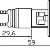 Lampor LED Dimljus H1 Cree 50W