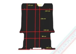 Lastrumsmatta Svart Ford Transit Connect 2013-2018