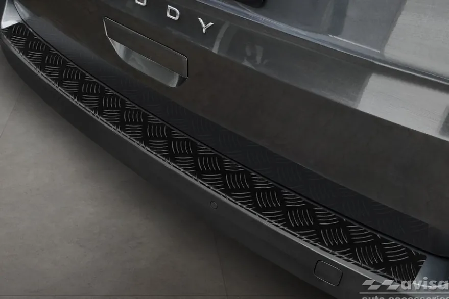 Lastskydd Mattsvart Aluminium Durkplåt till VW Caddy V 2020->