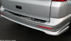 Lastskydd Rostfri Blank Svart Metall Volkswagen Transporter T5, Multivan, Caravelle 2003-2015