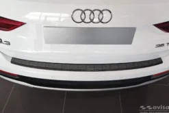 Lastskydd Rostfri Borstad Metall Svart Audi Q3 II 2018->