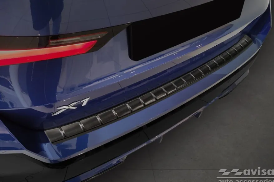 Lastskydd Rostfri Borstad Metall Svart Bmw X1 III U11 M-paket 2022->