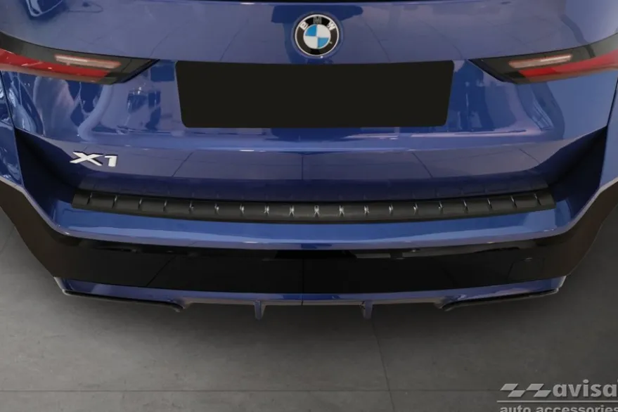 Lastskydd Rostfri Borstad Metall Svart Bmw X1 III U11 M-paket 2022->