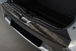 Lastskydd Rostfri Borstad Metall Svart Dacia Spring 2021->