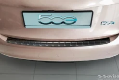 Lastskydd Rostfri Borstad Metall Svart Fiat 500 E II Hatchback 3D 2020-><noscript><img width=