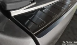 Lastskydd Rostfri Borstad metall Svart Mitsubishi Outlander II 2006-2012