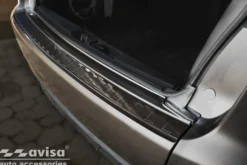 Lastskydd Rostfri Borstad metall Svart Mitsubishi Outlander II 2006-2012