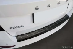 Lastskydd Rostfri Borstad Metall Svart Skoda Fabia III Kombi Facelift 2018-><noscript><img width=