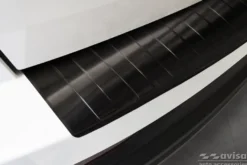 Lastskydd Rostfri Borstad Metall Svart Skoda Karoq facelift 2022->