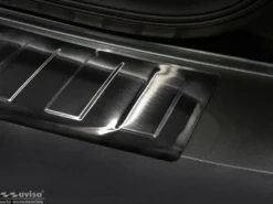 Lastskydd Rostfri Borstad Metall Svart VW Caddy 2003-2020