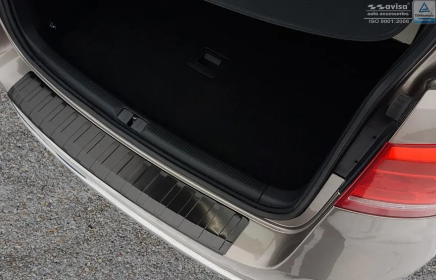 Lastskydd Rostfri Borstad Metall Svart VW Passat (B7/3C) Variant 2011-2014