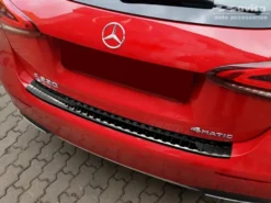 Lastskydd Rostfri Borstad Svart Metall Mercedes A-Klass W177 2018-2023