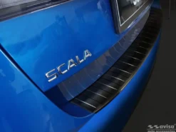 Lastskydd Rostfri Borstad Svart Metall Skoda Scala 2019->