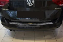 Lastskydd Rostfri Borstad Svart Metall Volkswagen Touran III 2015->