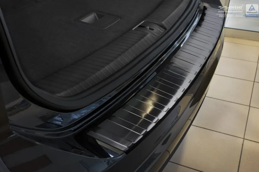 Lastskydd Rostfri Borstad Svart Metall Volkswagen Touran III 2015->