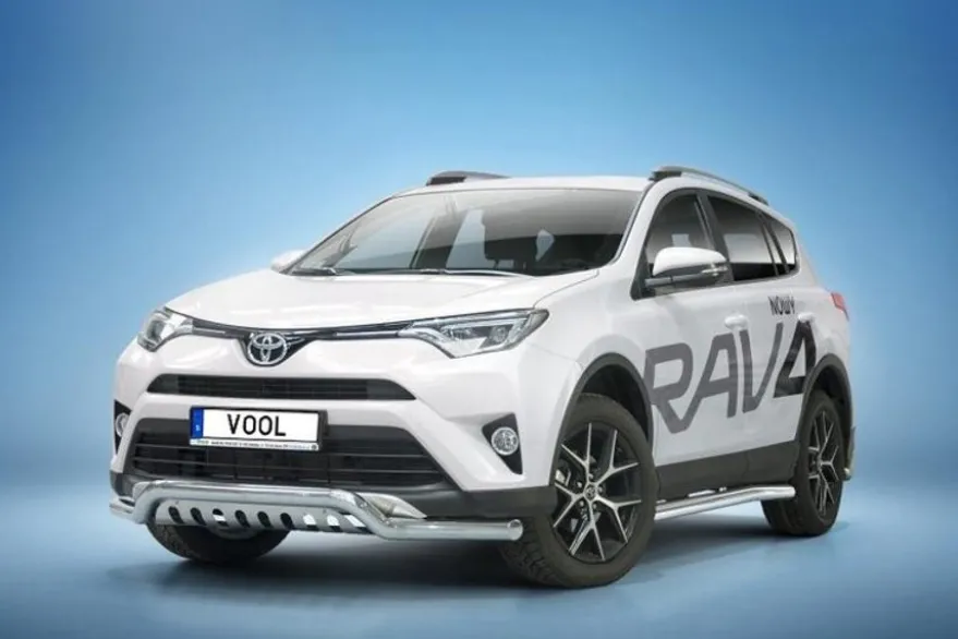 Lowbar EU frontbåge med hasplåt - Toyota RAV4 IV Facelift 2016-2018