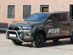 Mindre 76MM frontbåge Svart - Toyota Hilux VIII Facelift 2020->