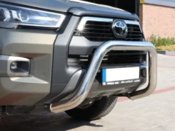 Mindre 76MM frontbåge Svart - Toyota Hilux VIII Facelift 2020-><noscript><img width=