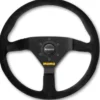 Momo Ratt Racing Modell 78 Svart 350mm Mocka