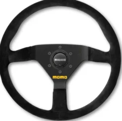 Momo Ratt Racing Modell 78 Svart 350mm Mocka