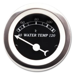 Mätare 52mm Classic Svart Vattentemp