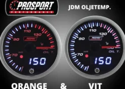 Prosport Mätare 52mm JDM-Serien Oljetemperatur