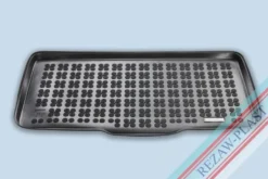 Skålad Mjuk Bagagerumsmatta Svart Fiat Panda III 2012->