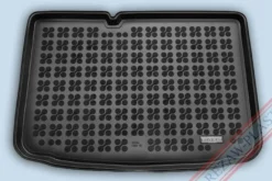 Skålad Mjuk Bagagerumsmatta Svart Skoda Fabia III Hatcback 2014-2021