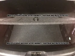Skålad Mjuk Bagagerumsmatta Svart Volvo V40 2012-2019