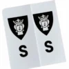 S-Märke Sankt Erik Nummerskylt Vit/Svart