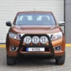 Stor 76mm frontbåge Svart - Nissan Navara D23 (NP300) 2016->