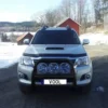 Stor 76mm frontbåge Svart - Toyota Hilux VII 2012-2015