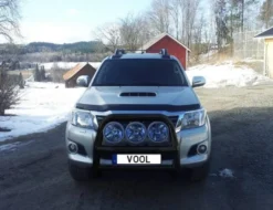 Stor 76mm frontbåge Svart - Toyota Hilux VII 2012-2015