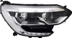 Strålkastare Halogen Vänster till Renault Megane IV Krom Ram