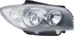 Strålkastare Höger Svart BMW 1-Serie E81/E82/E87/E88 2007-2009