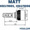 Strålkastarlampor LED Konverteringskit HB3 9005 8000 Lumen