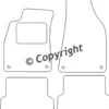 Textilmattor H-line Audi A4 B6/B7/8E
