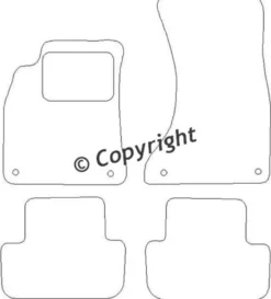 Textilmattor H-line Audi A4 B8 Sedan/Avant