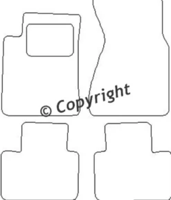 Textilmattor H-line Audi A8 4D