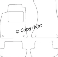 Textilmattor H-line Audi A5 / S5 8T