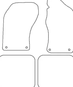Textilmattor H-line Audi S2 B3