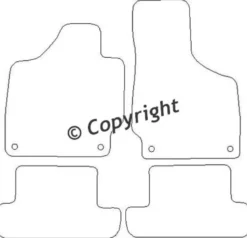 Textilmattor H-line Audi TT 8J