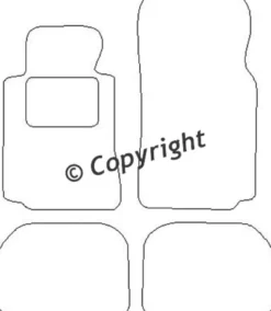 Textilmattor H-line BMW 7-Serien E38