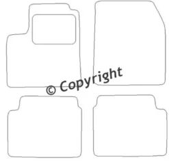 Textilmattor H-line Chevrolet Aveo