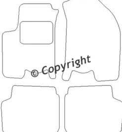 Textilmattor H-line Chevrolet Kalos