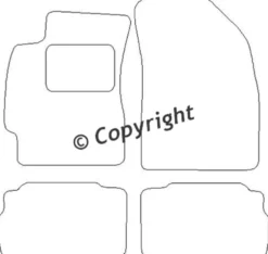 Textilmattor H-line Chevrolet Nubira