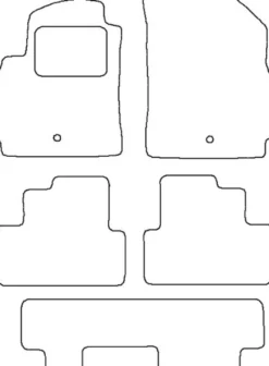 Textilmattor H-line Chevrolet Orlando 7-Sits