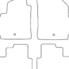 Textilmattor H-line Chevrolet Orlando 7-Sits